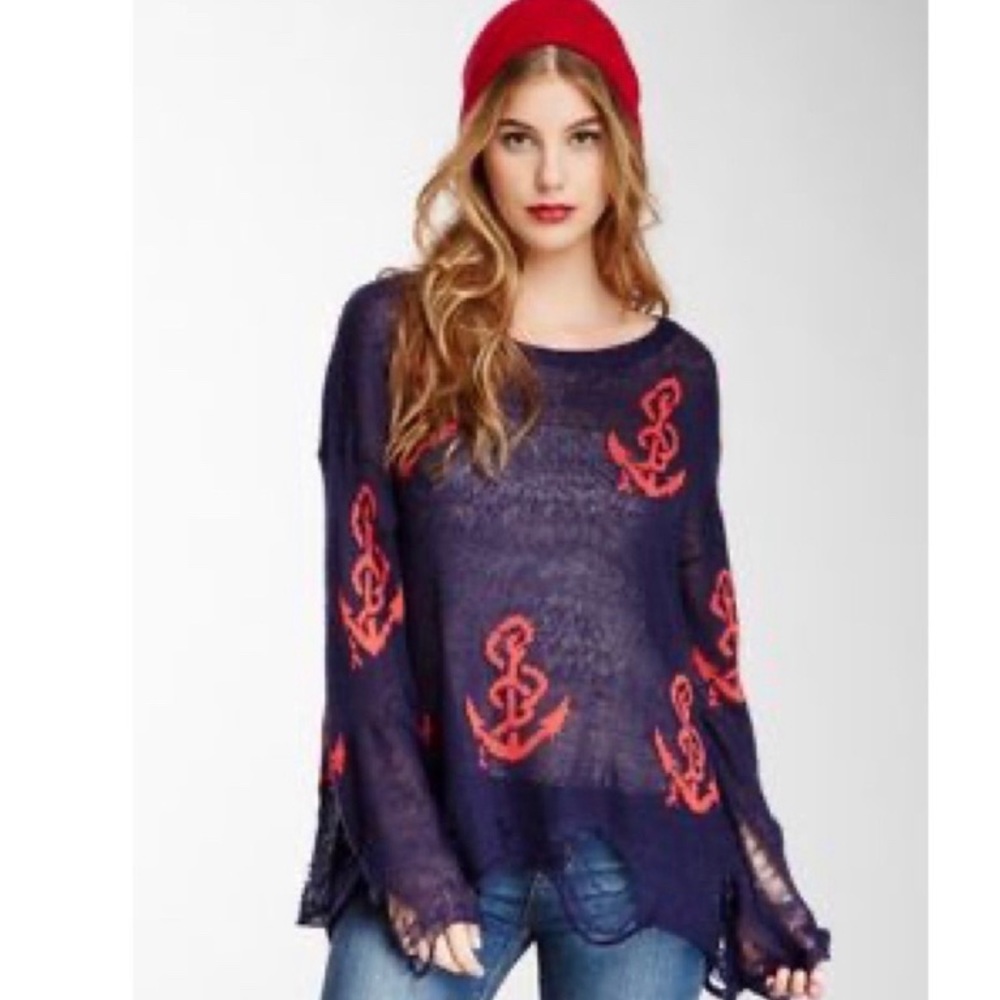 Wildfox Shipwrecked White Label Lennon Sweater